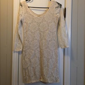 Cream lace dress